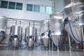 Fermentation Tanks and Equipment at Brewery