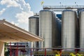 Fermentation tanks for the preparation of different types of beer