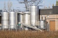 Fermentation Tanks in a Winery Royalty Free Stock Photo