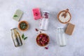 Fermented cosmetic from rice, rose and green tea
