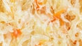 Fermented cabbage background with shredded vegetables Royalty Free Stock Photo