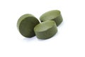 Fermented chlorella tablets Royalty Free Stock Photo