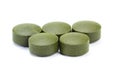 Fermented chlorella tablets Royalty Free Stock Photo