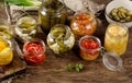 Fermented preserved vegetables Royalty Free Stock Photo