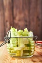 Fermented preserved vegetarian food concept Royalty Free Stock Photo