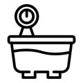 Fermenting container icon, outline style