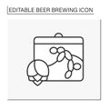 Fermenting line icon