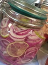 Fermenting Red Onion