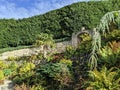 Fern Dell Grotto terrace at Brodsworth Hall Royalty Free Stock Photo