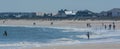 Fernandina beach on Cumberland Sound in Fort Clinch State Park, Nassau County, Florida USA Royalty Free Stock Photo