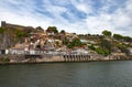 The Fernandina Wall (Muralha Fernandina) medieval castle overlooking the Douro River in Porto Royalty Free Stock Photo