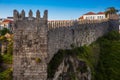 Fernandine Walls of Porto located next to the Dom Luis I Bridge in a beautiful sunny day