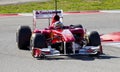 Fernando Alonso (Ferrari) Royalty Free Stock Photo