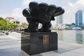 Fernando Botero, Bird, Bronze Statue, reverse side, Singapore