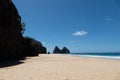 Fernando de Noronha, Brazil. View of Morro dos Dois Irmaos with crystal clear ocean