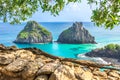 Fernando de Noronha, Brazil. View of Morro dos Dois Irmaos with