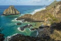 Fernando de Noronha Islands, in Brazil. The beach Baia do Sancho, considered one of the most beautiful in the world. Royalty Free Stock Photo