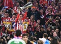 Fernando Torres lifts UEFA Europa League Trophy