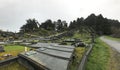 Ferndale California old historic cemetery with ancient graves.