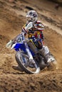 Fernley SandBox Dirt Bike Racer Corner Turn Royalty Free Stock Photo