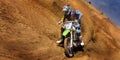 Fernley SandBox Dirt Bike Racer #5 Cornering Royalty Free Stock Photo