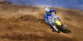 Fernley SandBox Dirt Bike Racer #30 Cornering Royalty Free Stock Photo