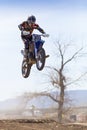 Fernley SandBox Dirt Bike Racer Jumping Royalty Free Stock Photo