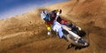 Fernley SandBox Dirt Bike Racer #30 Turn Royalty Free Stock Photo