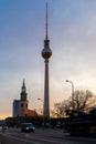 The Fernsehturm in central Berlin was constructed between 1965 and 1969