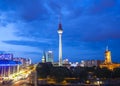 Fernsehturm television tower, Berlin views, Germany