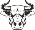 Ferocious bull head Royalty Free Stock Photo