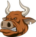 Ferocious bull Royalty Free Stock Photo