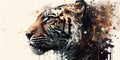 Ferocious Tiger Brought to Life with Cutting-Edge Generative AI, Rendered in the Style of a Legendary Artist