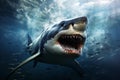 Ferocious Water sea shark. Generate Ai