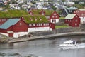 Feroe islands capital, Torshavn. Harbor and antique houses. Streymoy island