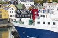 Feroe islands capital, Torshavn. Harbor and colorful houses. Streymoy island