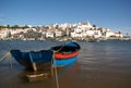 Ferragudo with fishing boat Royalty Free Stock Photo