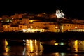 Ferragudo by night in Portugal Royalty Free Stock Photo