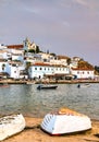 Ferragudo village with fishing boats in Algarve, Portugal Royalty Free Stock Photo