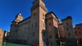 Ferrara Castle in Italy surrounded by water Royalty Free Stock Photo