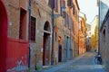 Ferrara Italy, The Medieval Quarter and it`s Alleyways