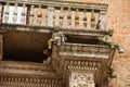 Ferrara, northern Italy. Detail of a balcony