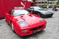 Ferrari 599 GTB & 512 on display Royalty Free Stock Photo