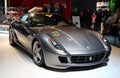 Ferrari 599 GTB Fiorano at Paris Motor Show Royalty Free Stock Photo