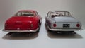 Ferrari 250 Berlinetta SWB and Ferrari 250 Lusso back view open door Royalty Free Stock Photo