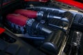 Ferrari Car Engine. Italian sports car.