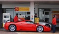 Ferrari car in Shell gas station, Cape Town South Africa