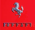 Ferrari- Chrome `Cavalino` and Lettering Badge