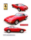 Ferrari 356 `Daytona` Coupe- isolated