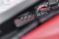 Ferrari Engine close up logo Detail